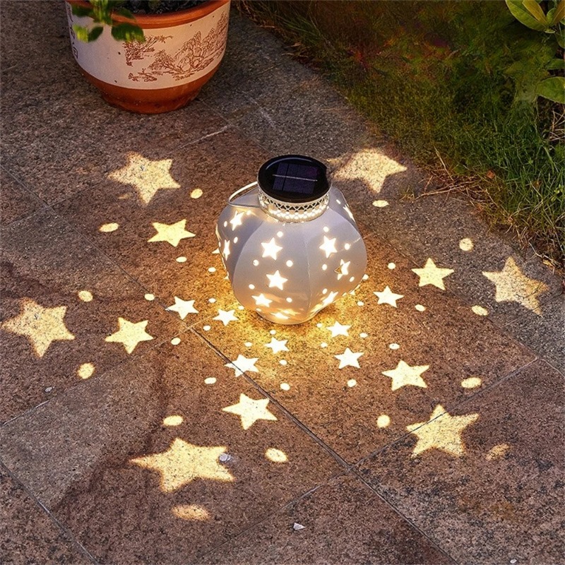 Garden Lighting Decor - 정원 스타 프로젝터 램프 걸이형 태양광