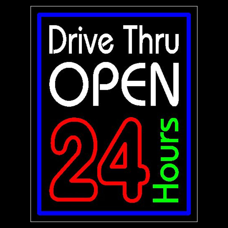 Decor Lighting Opening Hours - 네온 사인 드라이브 스루 오픈 24