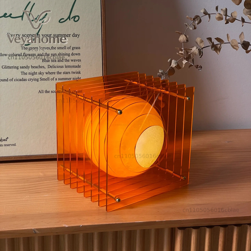 Office Lighting Decor - 예술적인 책상 램프 분위기 있는 아크릴
