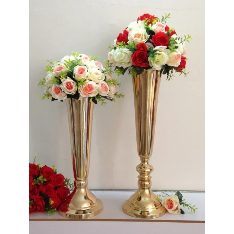 Home Decor Lighting Manufacturer - 전기도금된 고급스러운 금속 화병, 가정 및