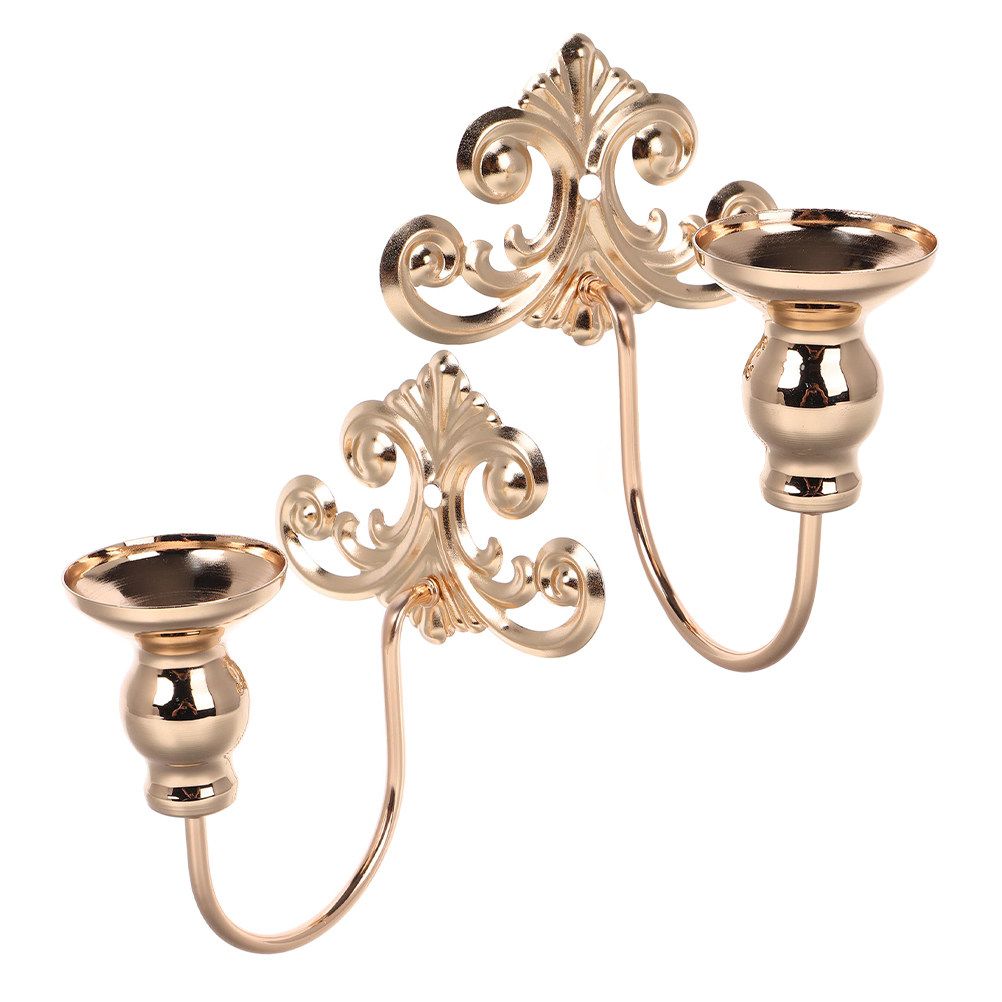 Vintage Lighting Decor - 2Pcs 우아한 빈티지 금속 벽 보루