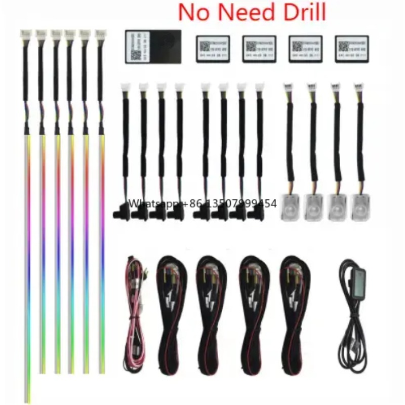 Decor Lighting & Decor Fires - A80 64색 LED 엠비언트 라이트 아크릴