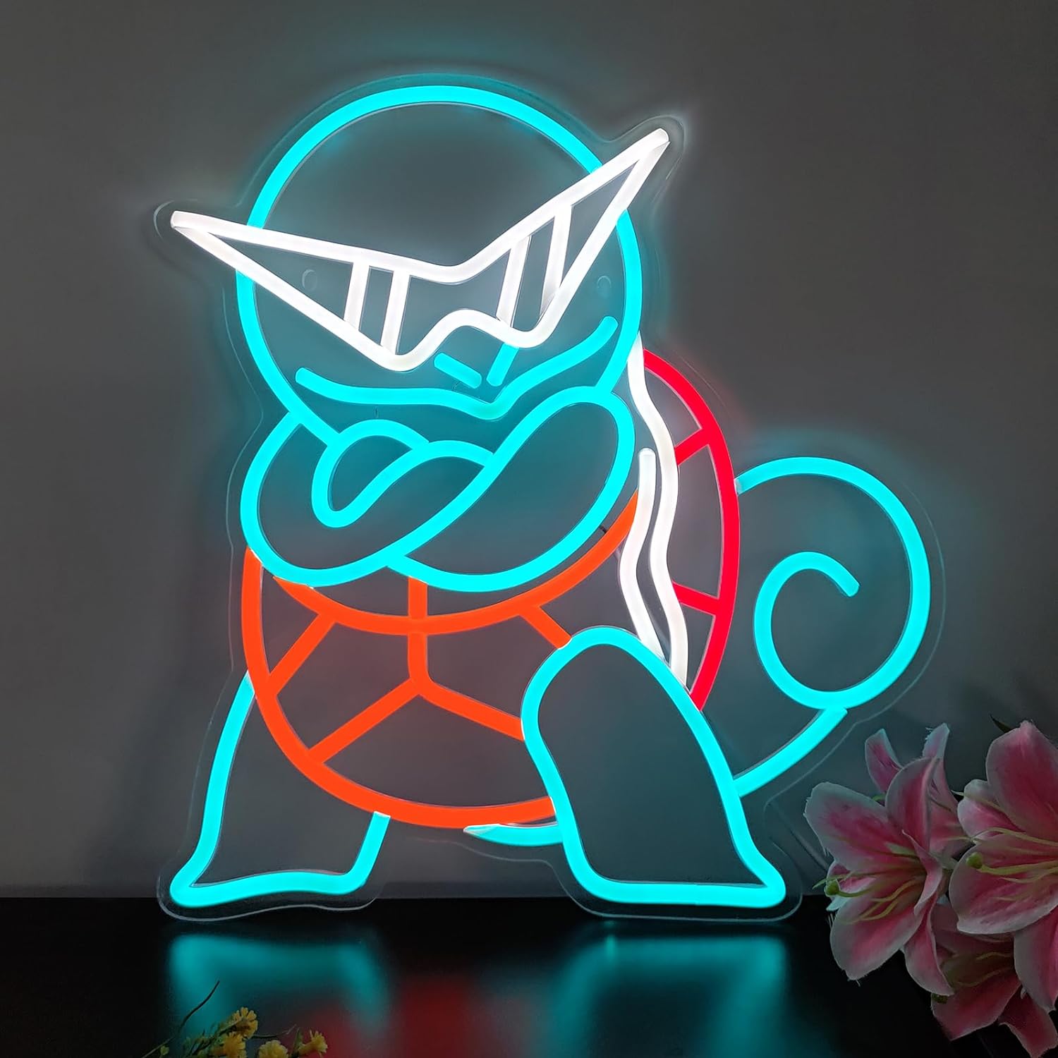 Lighting Room Decor Items - 포켓몬 꼬부기 네온사인 LED 벽걸이 네온