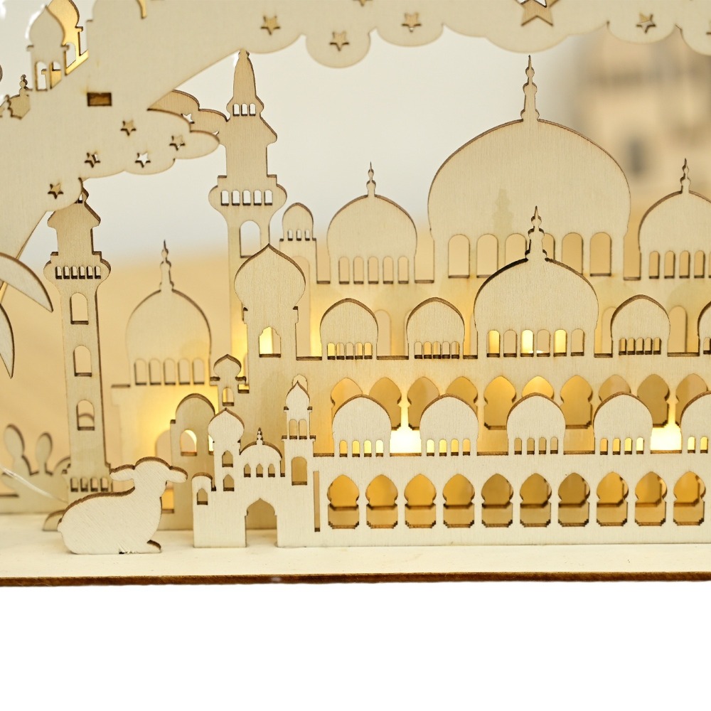 새로운 나무 LED 달 & 다리 램프 무슬림 이드 알피 - Lighting Decor Woodbridge 리뷰 및 가격