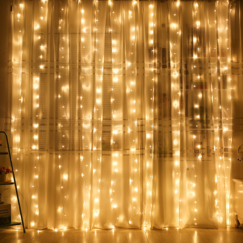USB LED 커튼 문자열 조명 원격 제어 침실 휴일  - Fairy Light Curtain 리뷰 및 가격