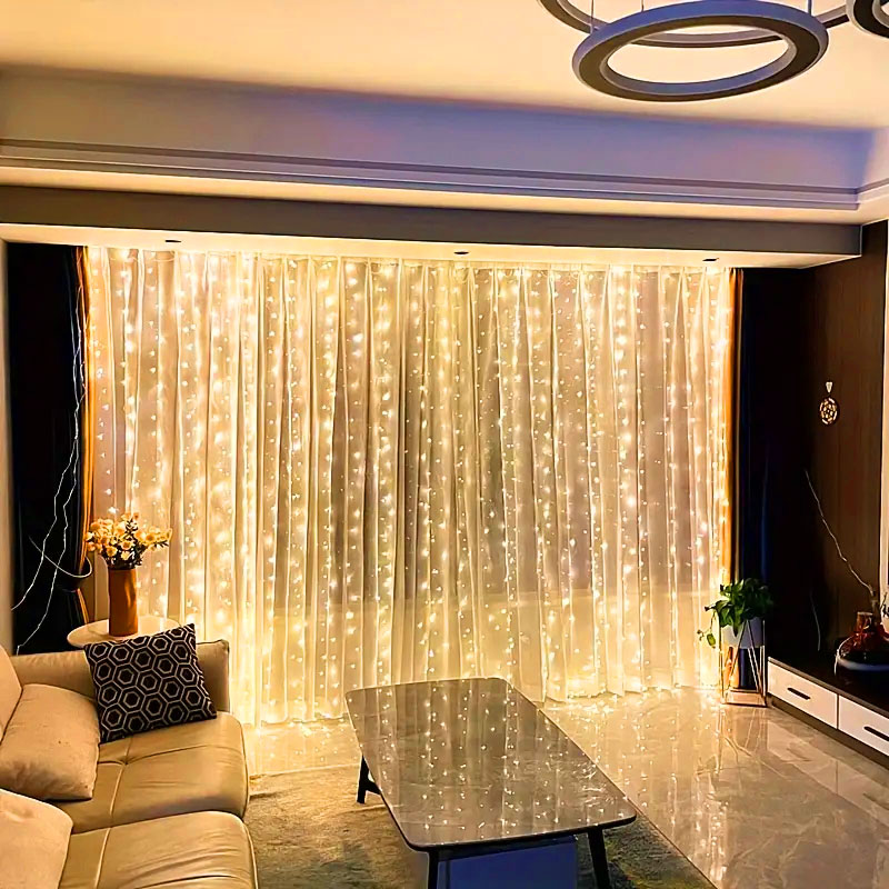 USB LED 커튼 문자열 조명 원격 제어 침실 휴일  - Fairy Light Curtain 리뷰 및 가격