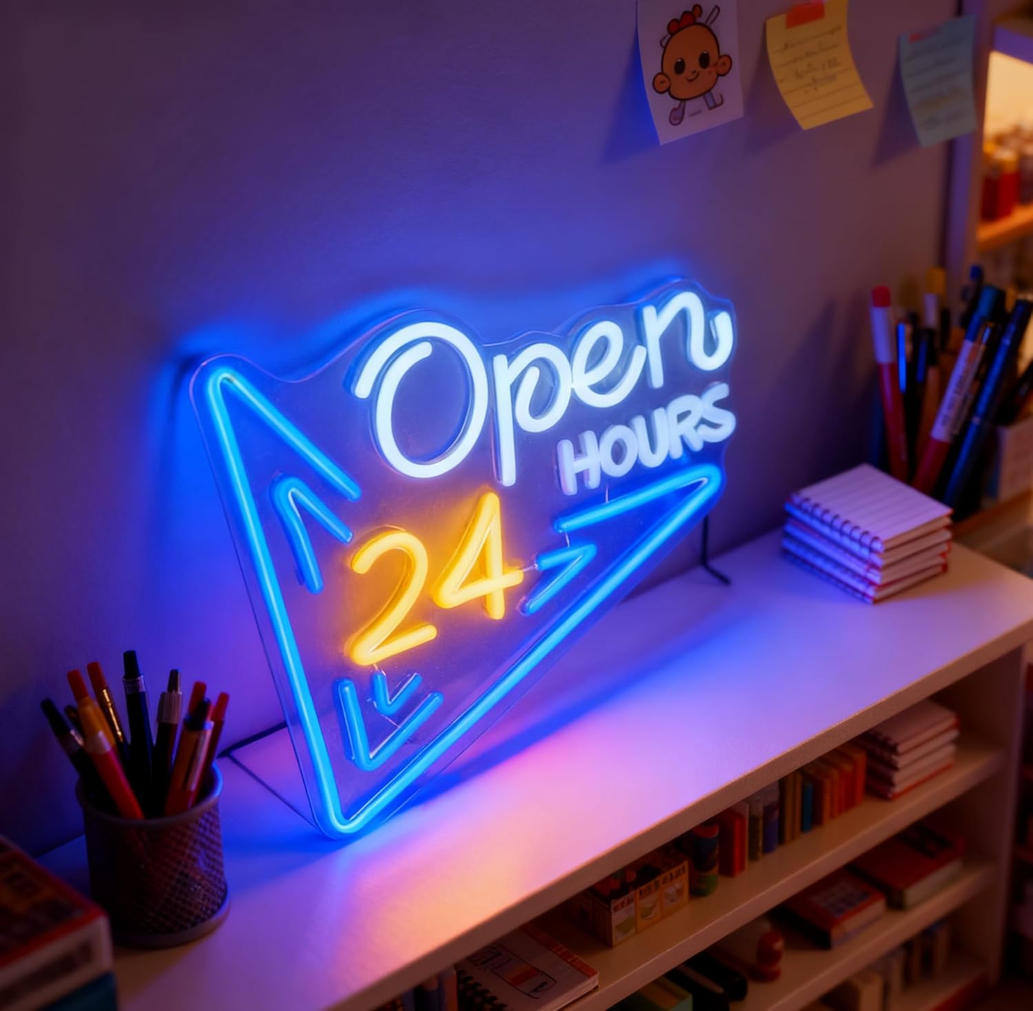    24시간 오픈 네온 사인 USB 전원 수제 LE - Decor Lighting Opening Hours 리뷰 및 가격