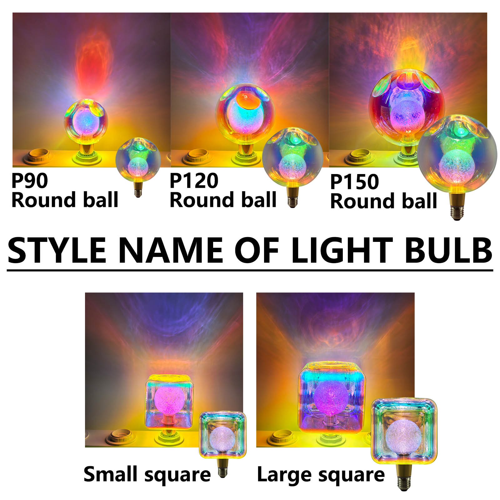 E27 P90 P120 P150 라운드 볼 LED 전구 - Vintage Lighting Decor 리뷰 및 가격