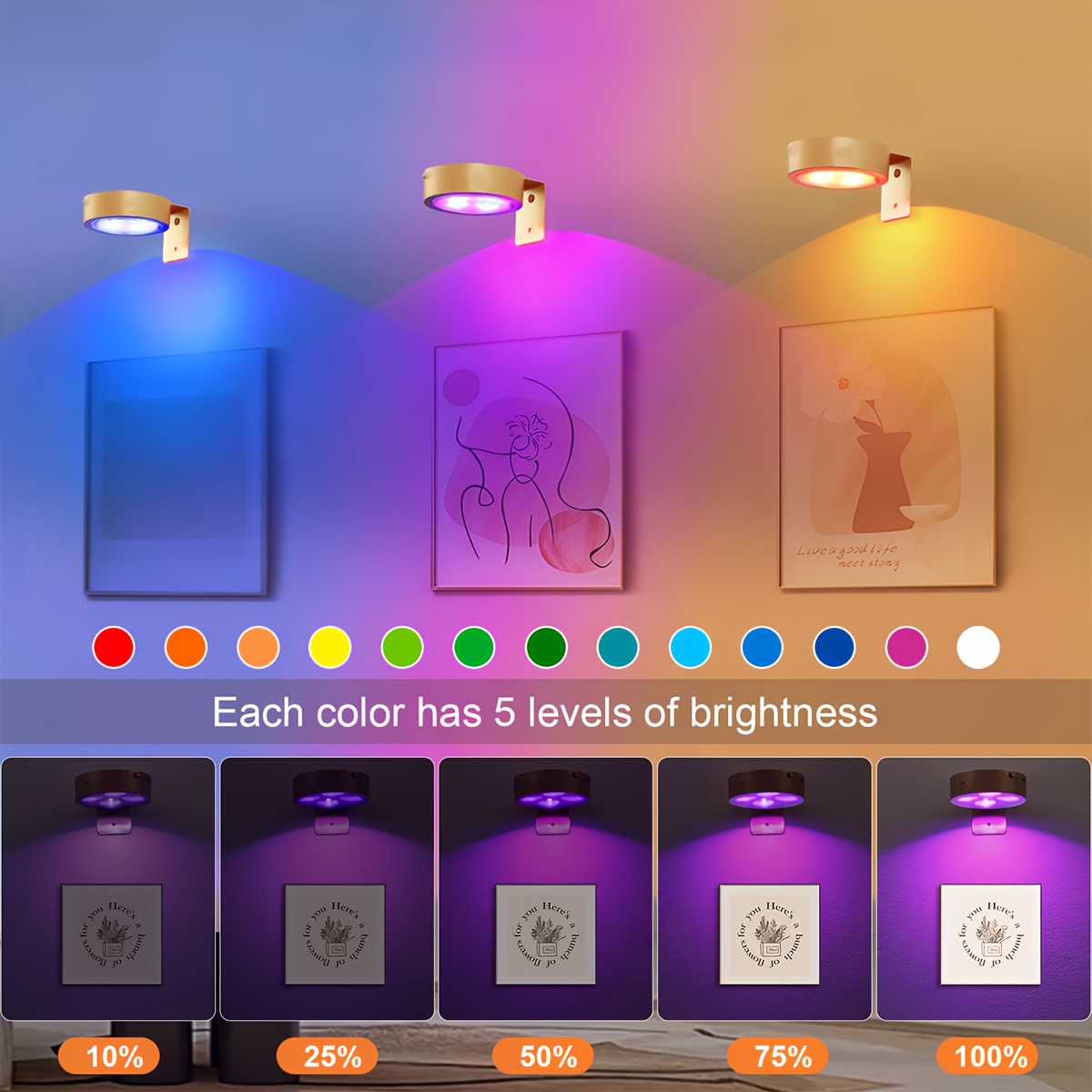 1개 사무실 책상 램프 LED 자석식 퍽 라이트 조광  - Office Lighting Decor 리뷰 및 가격