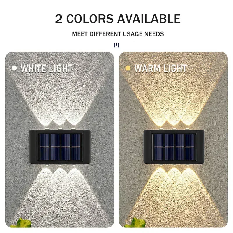 LED 태양광 조명 야외 방수 솔라 벽등 위아래 발광  - Decor Lighting & Decor Fires 리뷰 및 가격