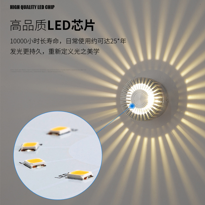 창의적인 LED 복도 벽등 알루미늄 해바라기 복도 바  - Decor Lighting Discount 리뷰 및 가격