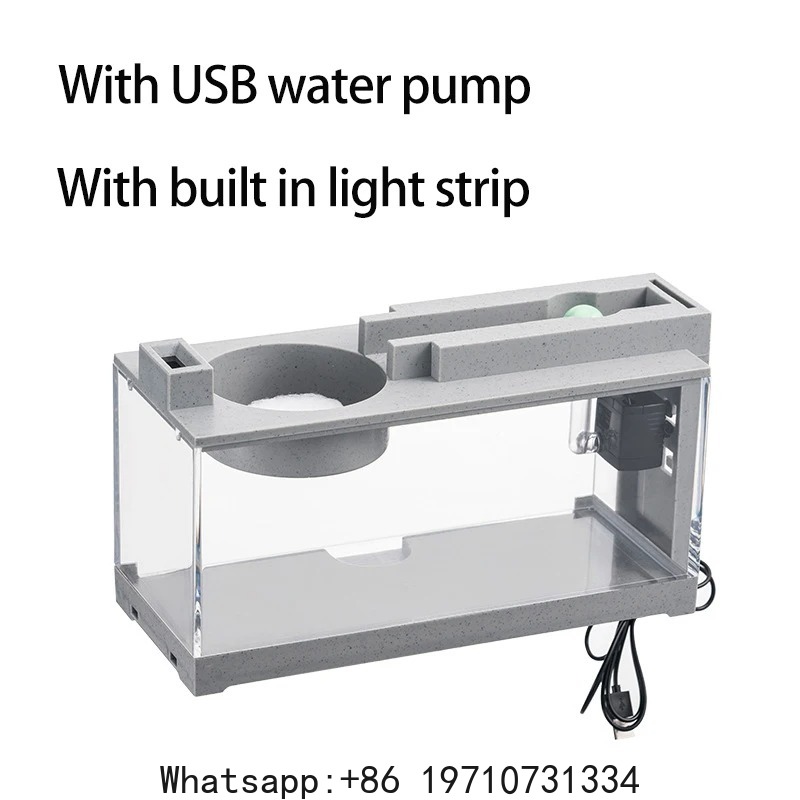 수족관 물고기 탱크 키트 내장형 산소 바 USB 무음  - Office Lighting Decor 리뷰 및 가격