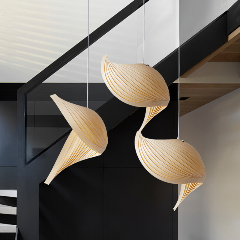 일본의 독특한 나무 LED 펜던트 램프 크리 에이 티브 - Unique Lighting Decor 리뷰 및 가격