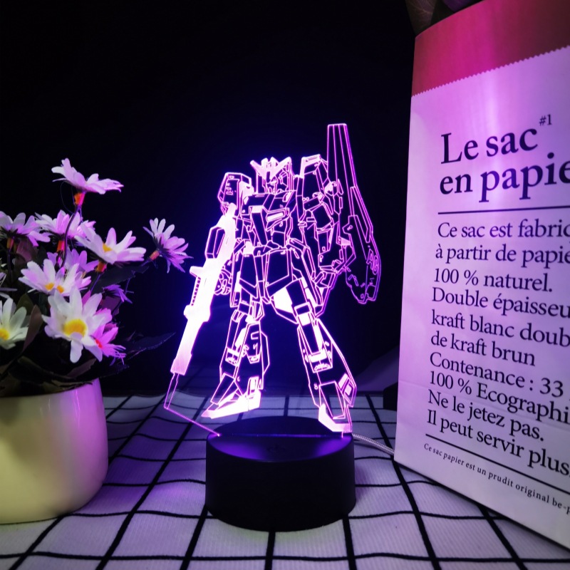모바일 슈트 건담 스트라이크 프리덤 & 윙 제로 3D  - Lighting Room Decor Items 리뷰 및 가격