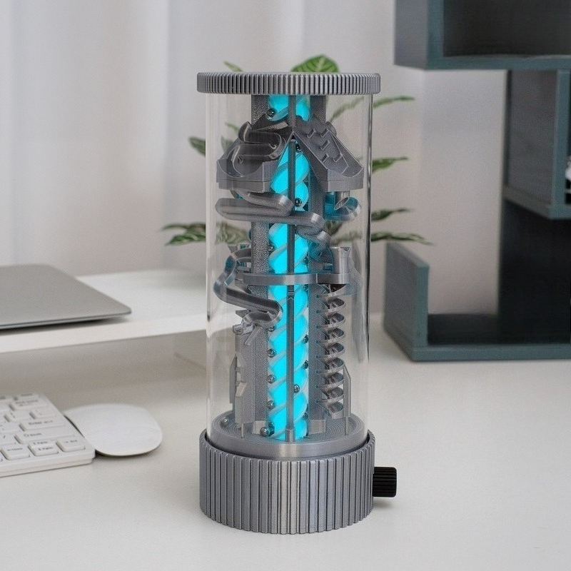 스트레스 해소 회전 스틸 비드 데스크 램프 RGB 리모 - Office Lighting Decor 리뷰 및 가격