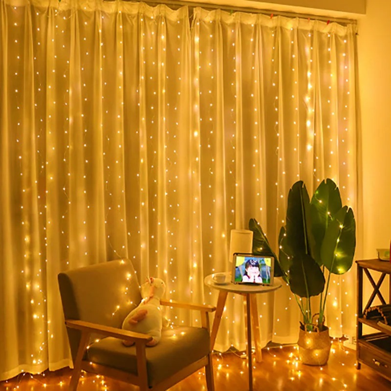 4/6M/8 모드 커튼 가랜드 창문용 USB 전원 요정 - Fairy Light Curtain 리뷰 및 가격
