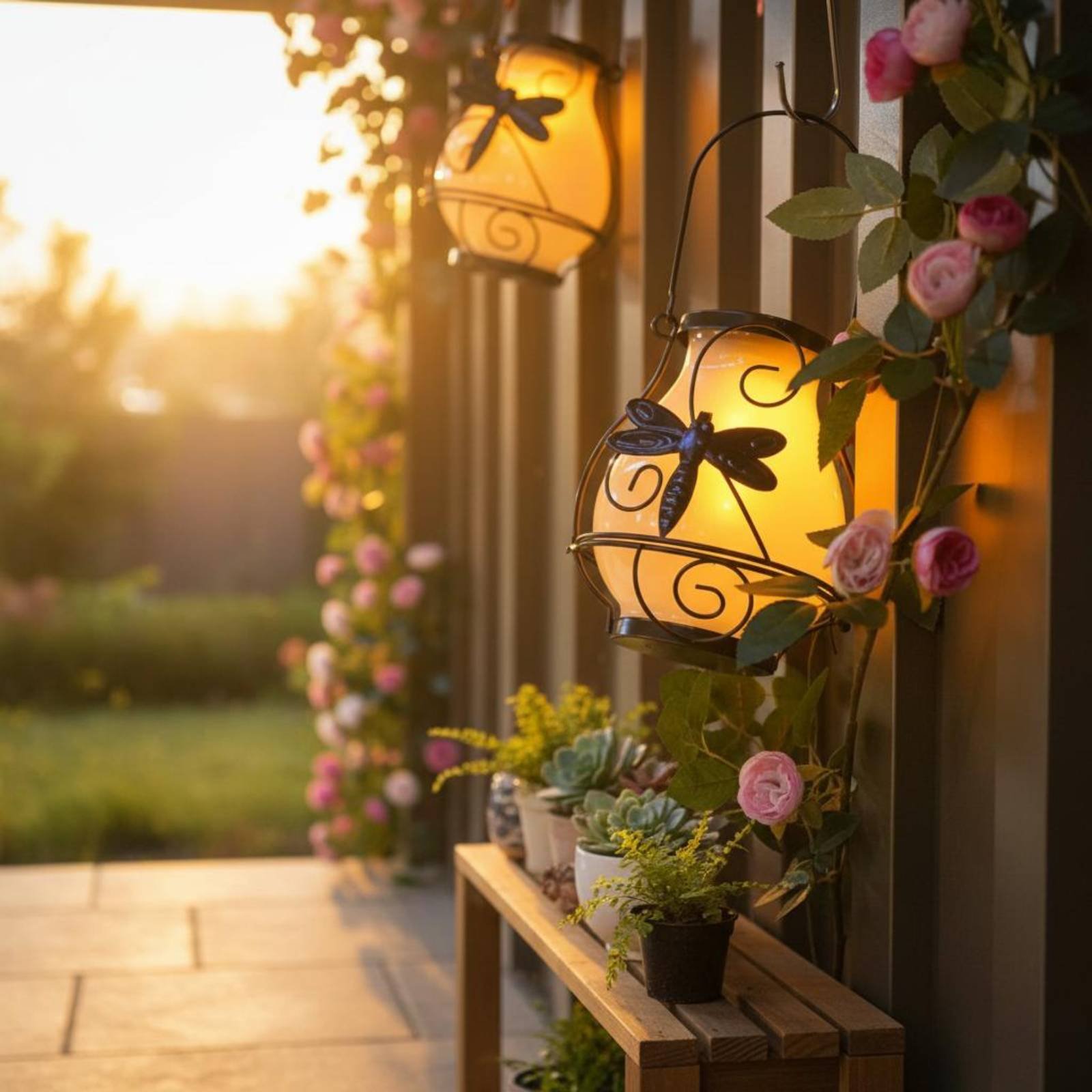 태양열 나비 랜턴 방수 나비 태양열 랜턴 장식용 마당  - Garden Lighting Decor 리뷰 및 가격