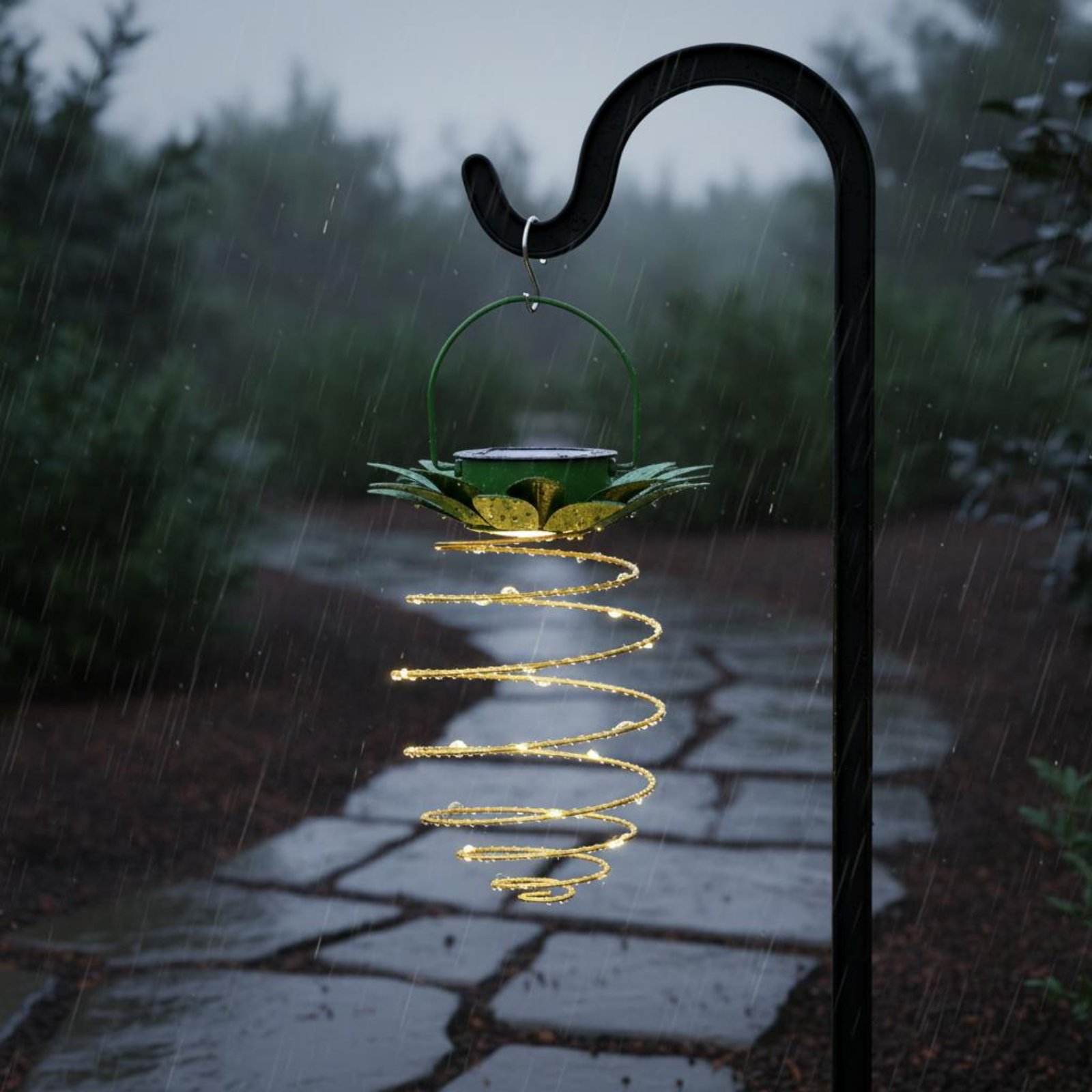 2 조각 태양열 파인애플 램프 방수 파인애플 교수형 랜 - Garden Lighting Decor 리뷰 및 가격