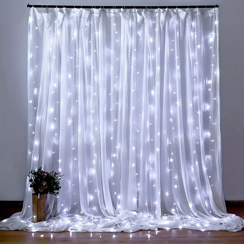 USB LED 커튼 조명 웨딩 파티 요정 스트링 조명  - Fairy Light Curtain 리뷰 및 가격