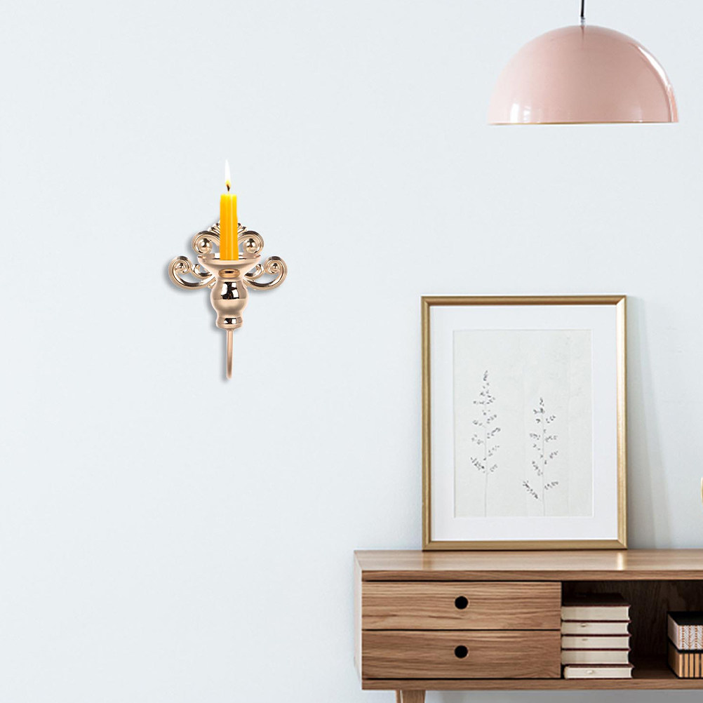 2Pcs 우아한 빈티지 금속 벽 보루 홀더 소박한 티  - Vintage Lighting Decor 리뷰 및 가격