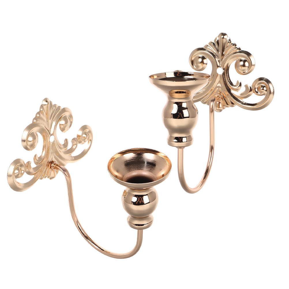 2Pcs 우아한 빈티지 금속 벽 보루 홀더 소박한 티  - Vintage Lighting Decor 리뷰 및 가격