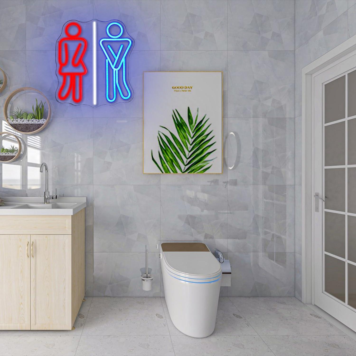 화장실 네온사인, 화장실용 USB 디밍 가능 LED 조 - Office Lighting Decor 리뷰 및 가격