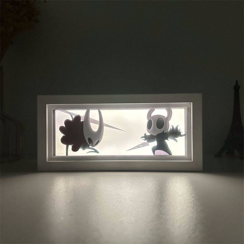 할로우 나이트 페이퍼 컷 라이트 박스 LED 무드등 게 - Lighting Room Decor Items 리뷰 및 가격