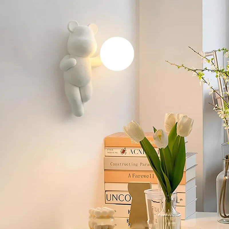 SANDYHA 다채로운 만화 곰 야간 조명 벽 램프 독 - Unique Lighting Decor 리뷰 및 가격