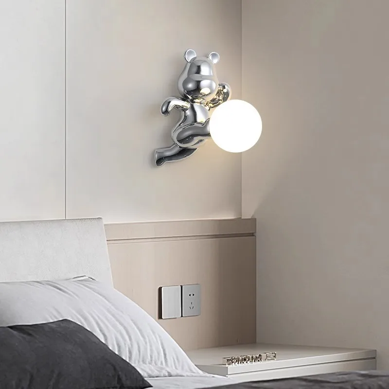 SANDYHA 다채로운 만화 곰 야간 조명 벽 램프 독 - Unique Lighting Decor 리뷰 및 가격