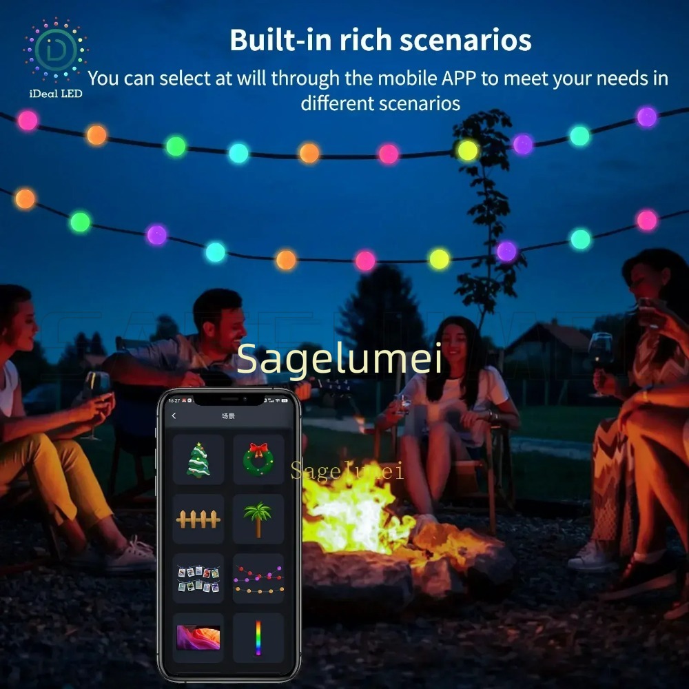 RGB 드림컬러 WS2812B LED 스트립 스마트 앱 - Fairy Light Curtain 리뷰 및 가격