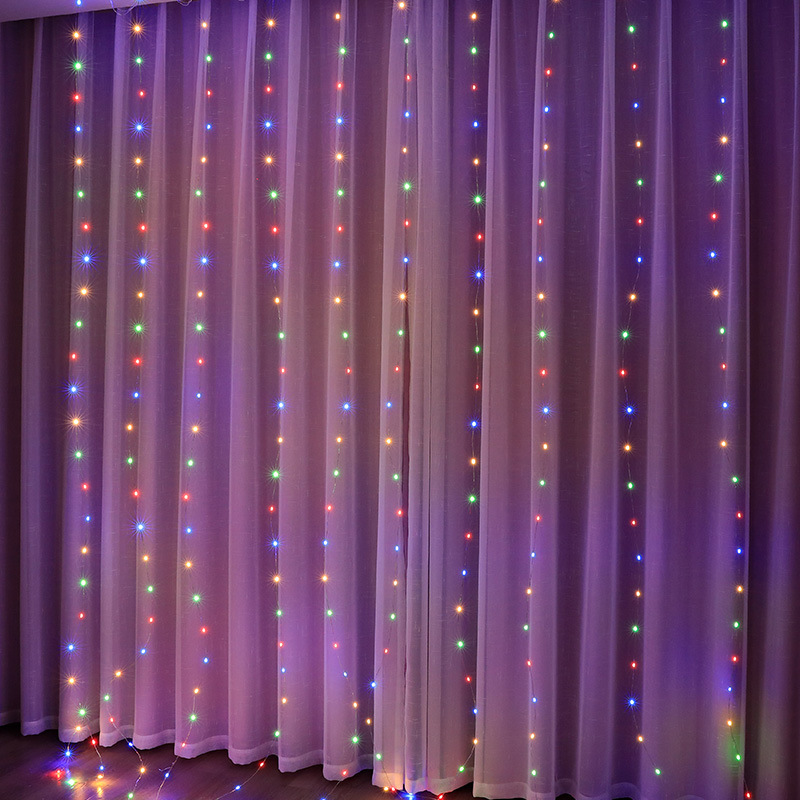 3/4/6m 커튼 LED 문자열 조명 갈 랜드 USB  - Fairy Light Curtain 리뷰 및 가격