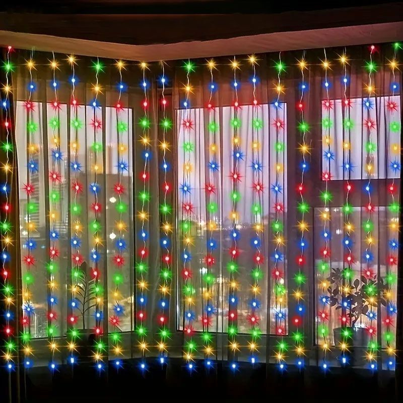 3/4/6m 커튼 LED 문자열 조명 갈 랜드 USB  - Fairy Light Curtain 리뷰 및 가격