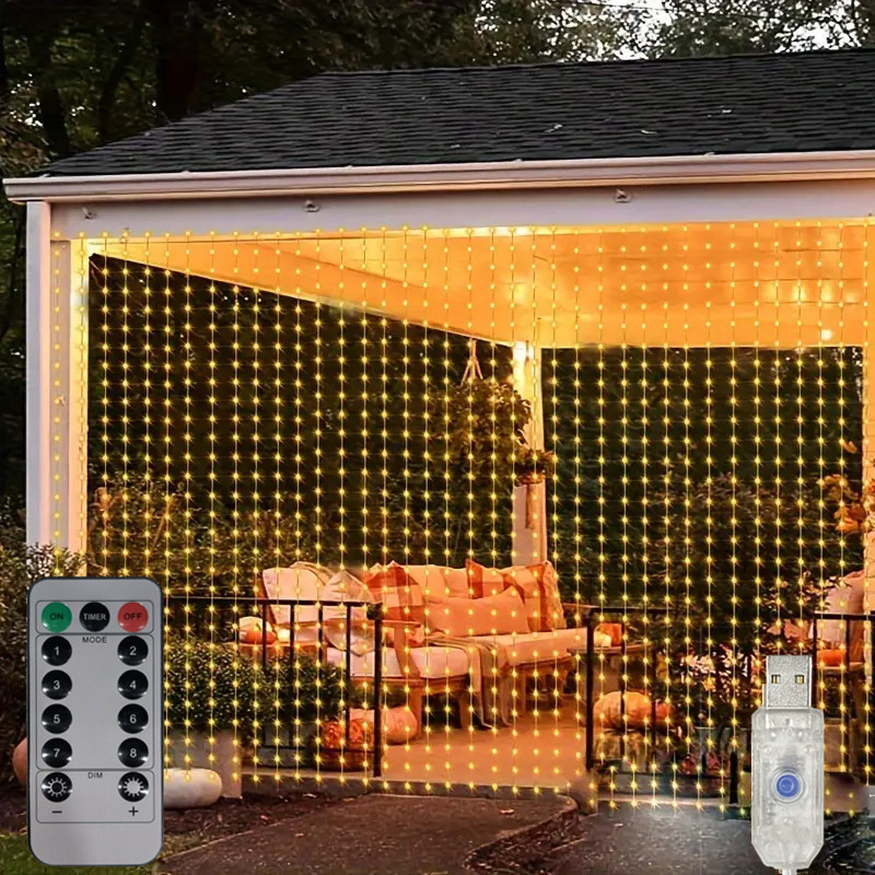 LED 가랜드 페어리 라이트 가든 라이트 스트링 6M  - Fairy Light Curtain 리뷰 및 가격