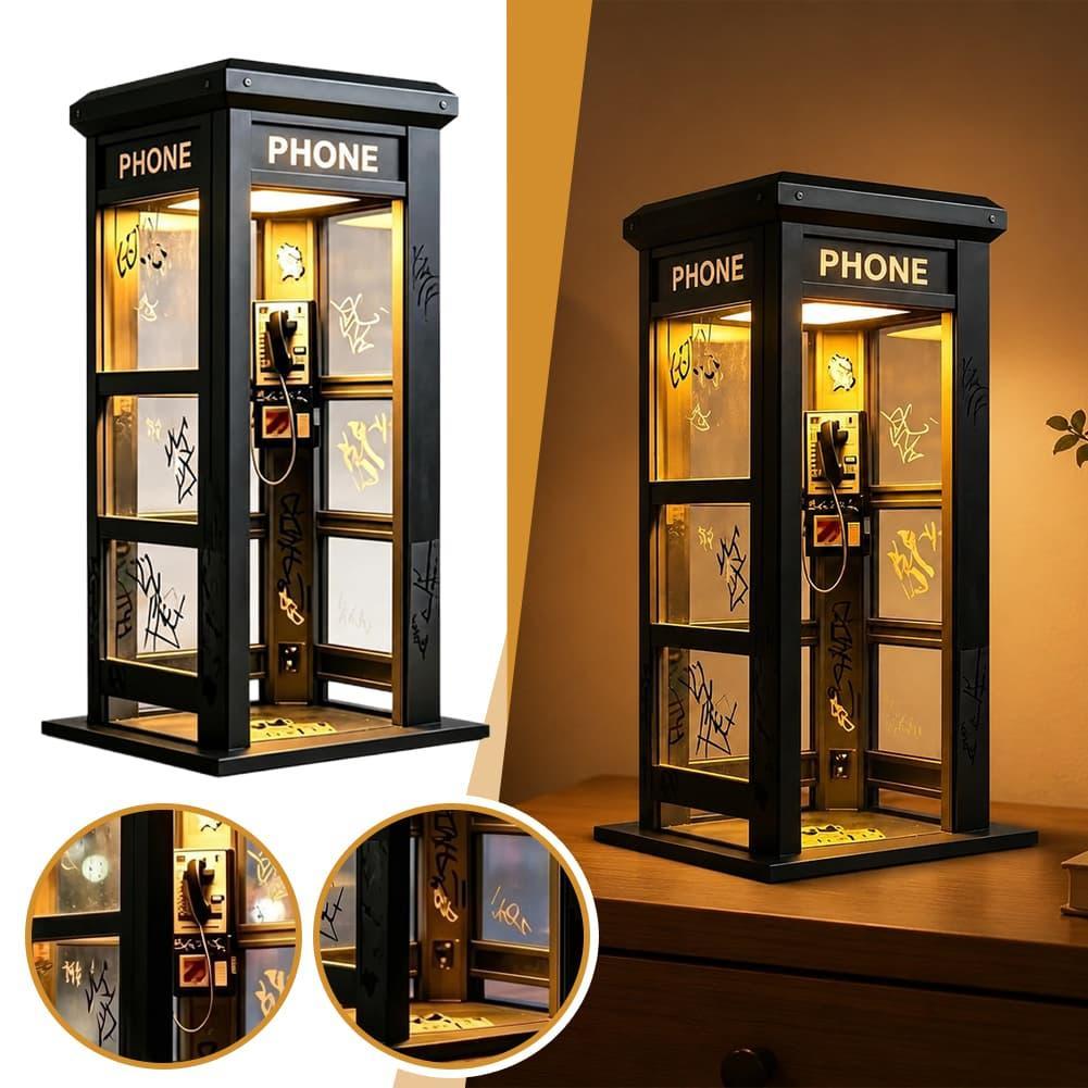 빈티지 런던 전화 부스 테이블 램프 레트로 전화 부스  - Vintage Lighting Decor 리뷰 및 가격