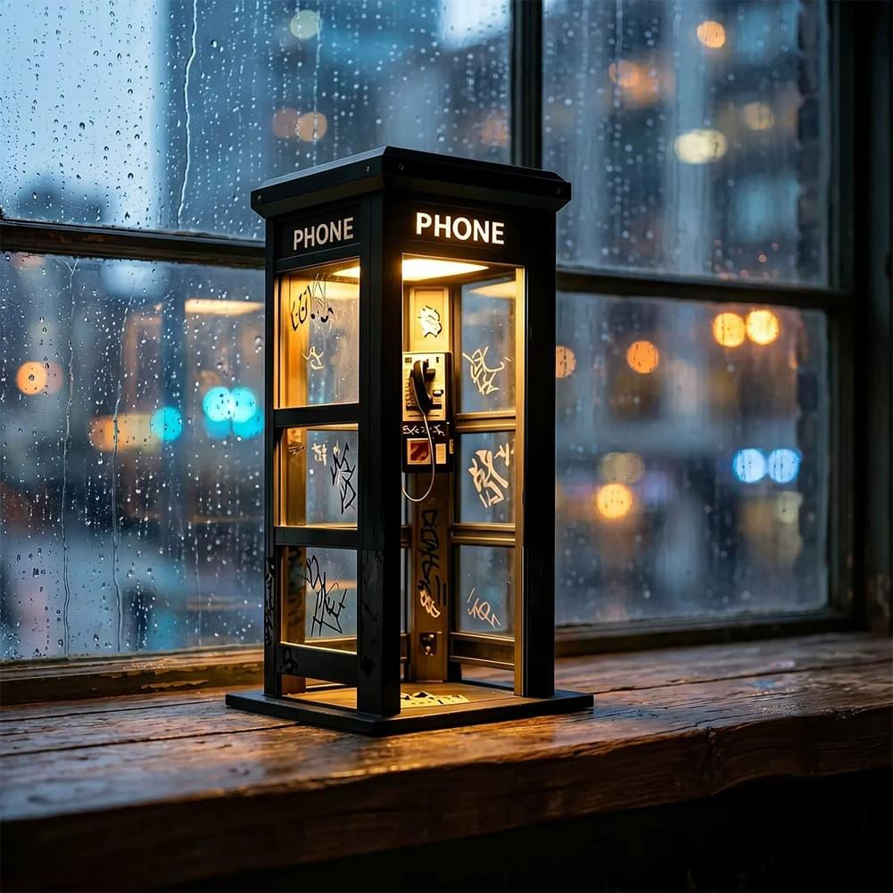 빈티지 런던 전화 부스 테이블 램프 레트로 전화 부스  - Vintage Lighting Decor 리뷰 및 가격