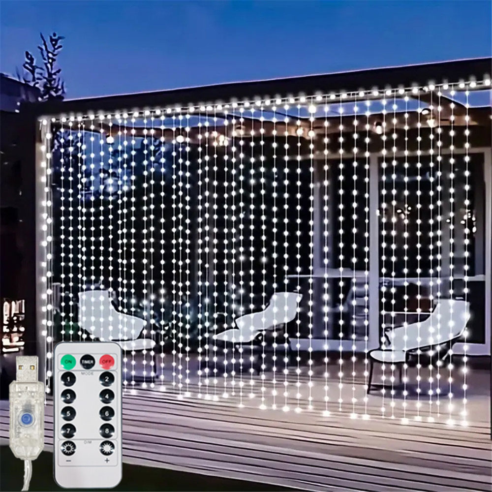 3/6M USB LED 커튼 8가지 모드 리모컨 조명  - Fairy Light Curtain 리뷰 및 가격