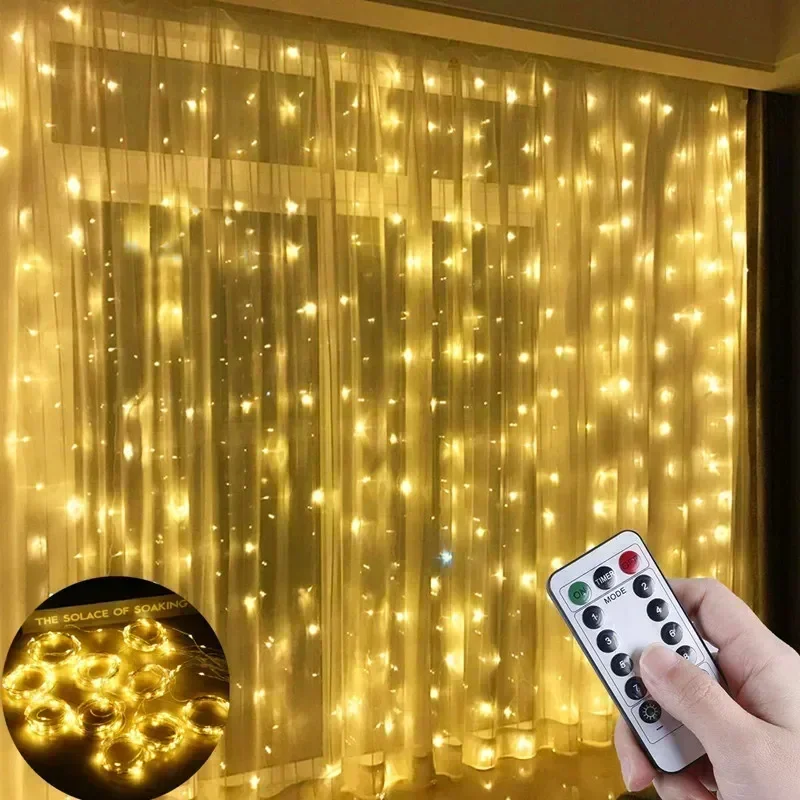 6x3M/3x3m 창문용 커튼 가랜드 USB 전원 요정 - Fairy Light Curtain 리뷰 및 가격