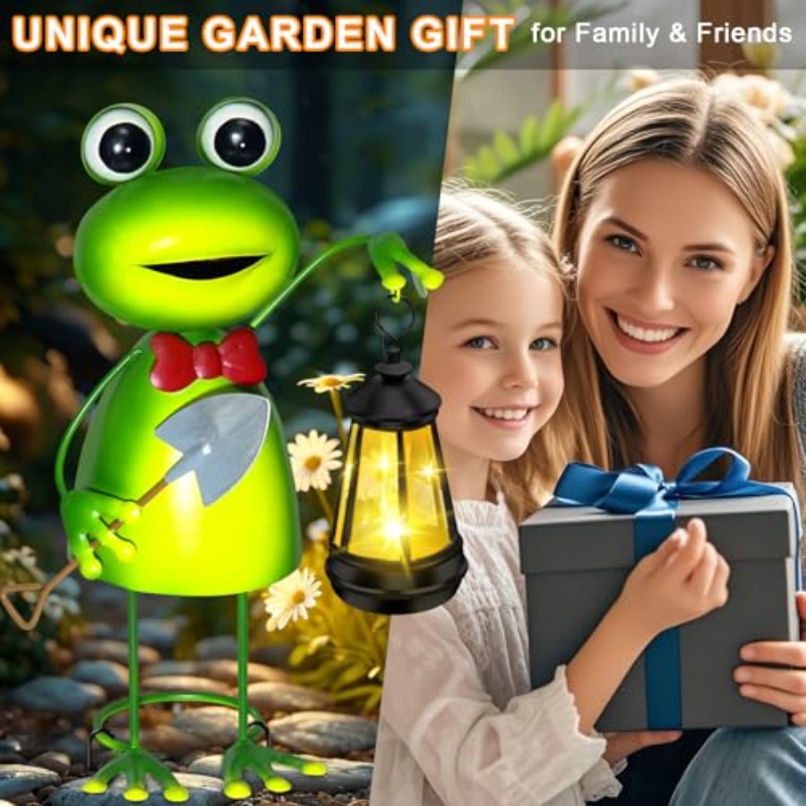 태양광 정원등 개구리 조각상, 태양광 랜턴 조명 포함, - Garden Lighting Decor 리뷰 및 가격